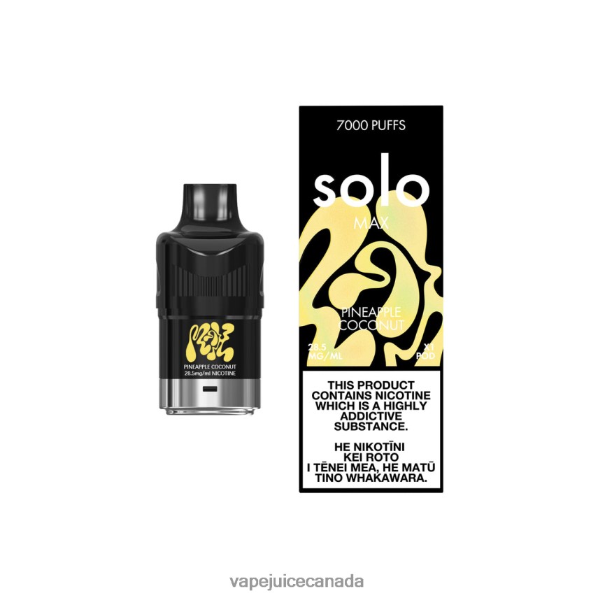 Vape Disposable Canada - Solo MAX Pod Pineapple Coconut 44068V75