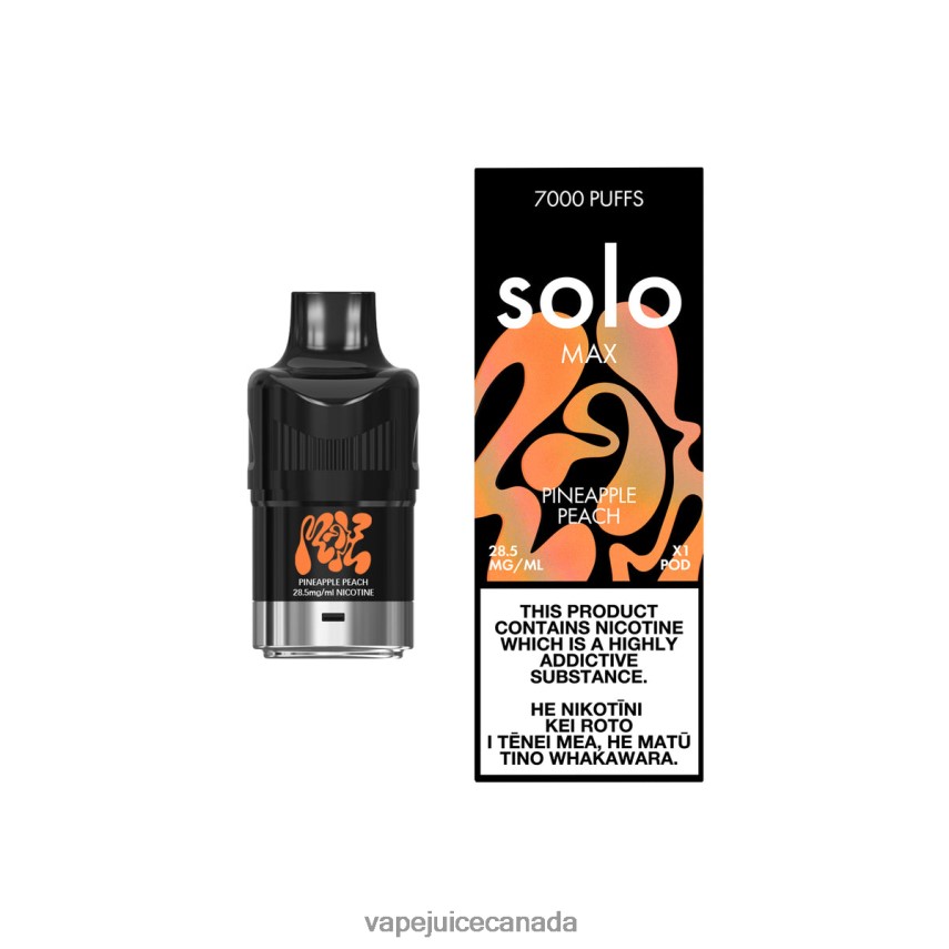 Vape Disposable Canada - Solo MAX Pod Pineapple Peach 44068V85