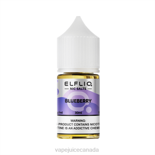 Vape Canada - ELFBAR ELFLIQ nic salt 30ml BLUEBERRY V20211