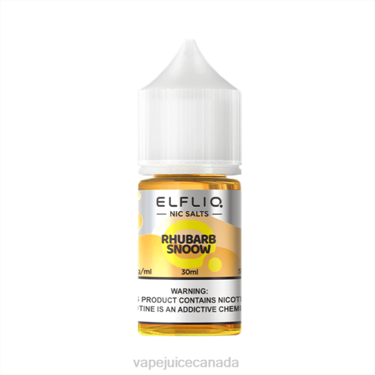 Vape Canada - ELFBAR ELFLIQ nic salt 30ml RHUBARB SNOOW V20226