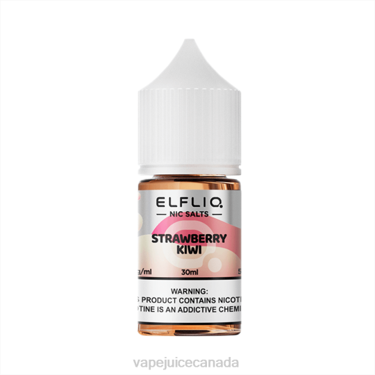 Vape Canada - ELFBAR ELFLIQ nic salt 30ml STRAWBERRY KIWI V20231