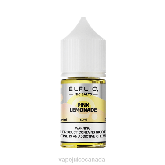 Vape Disposable Canada - ELFBAR ELFLIQ nic salt 30ml PINK LEMONADE V20225