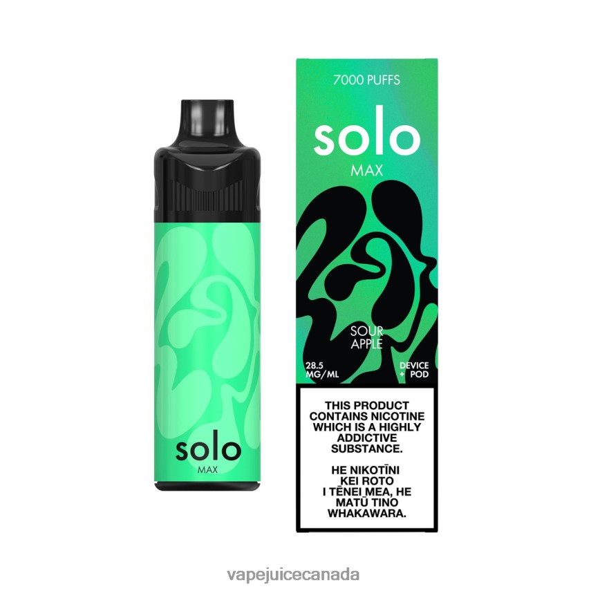Vape Disposable Canada - Solo MAX Pod Kit Sour Apple 44068V70
