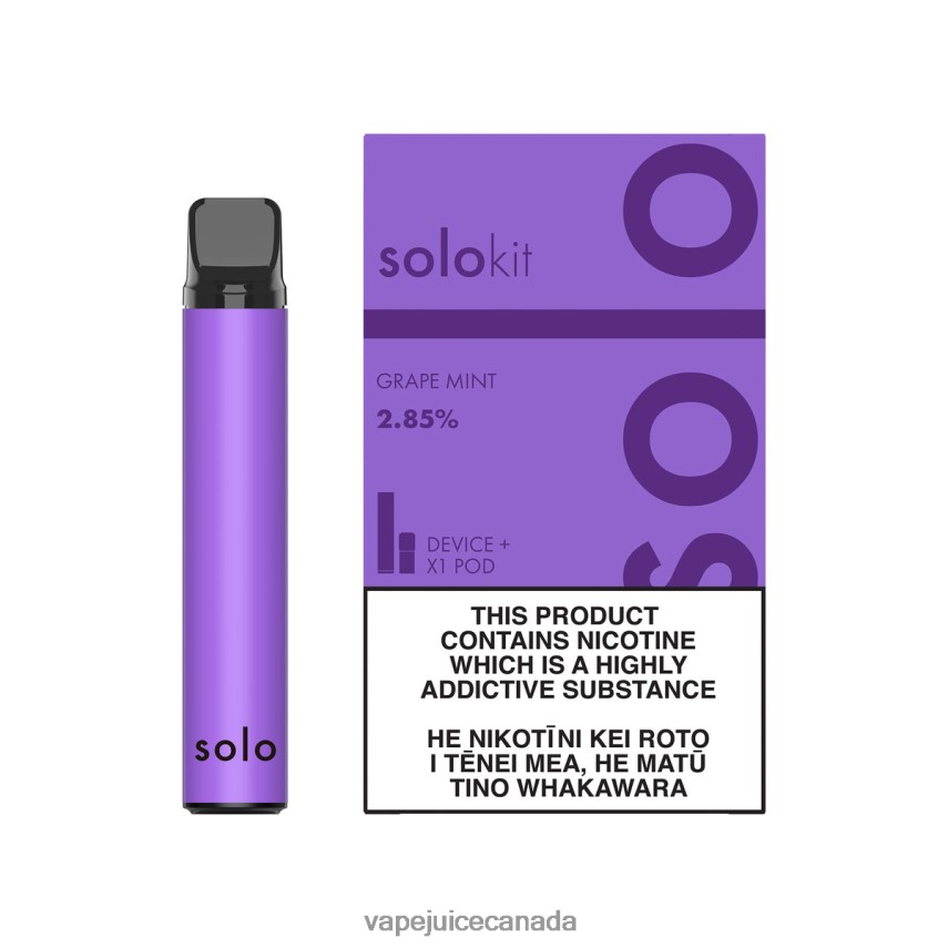 Vape Disposable Canada - Solo Pod Kit Grape Mint 44068V45