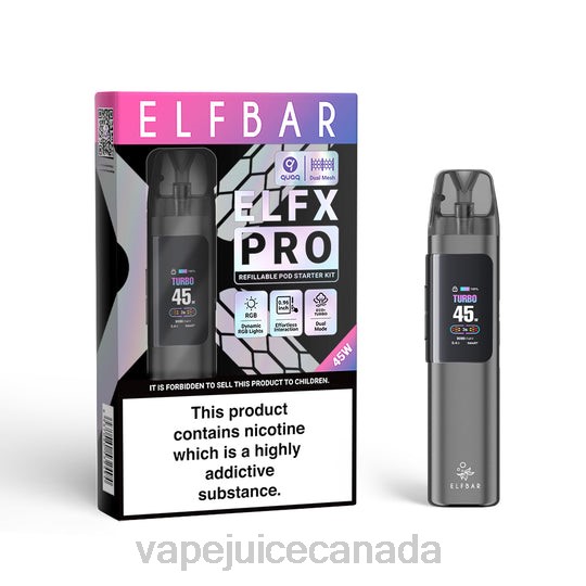 Vape Pen - ELFBAR ELFX Pro Open Pod Device Grey V2023