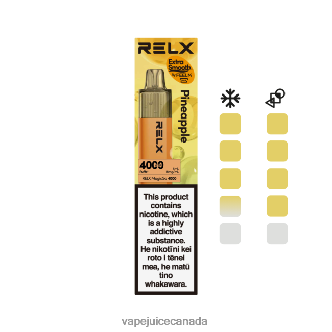 Vape Canada - RELX MagicGo 4000 Disposable Vape Pineapple FJ02BN1