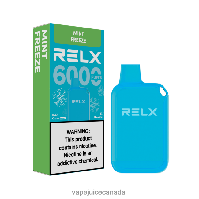 Vape Juice - RELX Crush Pocket 6000 Icy Mint Freeze FJ02BN12