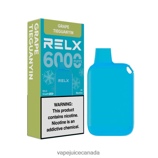 Vape Pen - RELX Crush Pocket 6000 Icy Grape TieGuanYin FJ02BN18