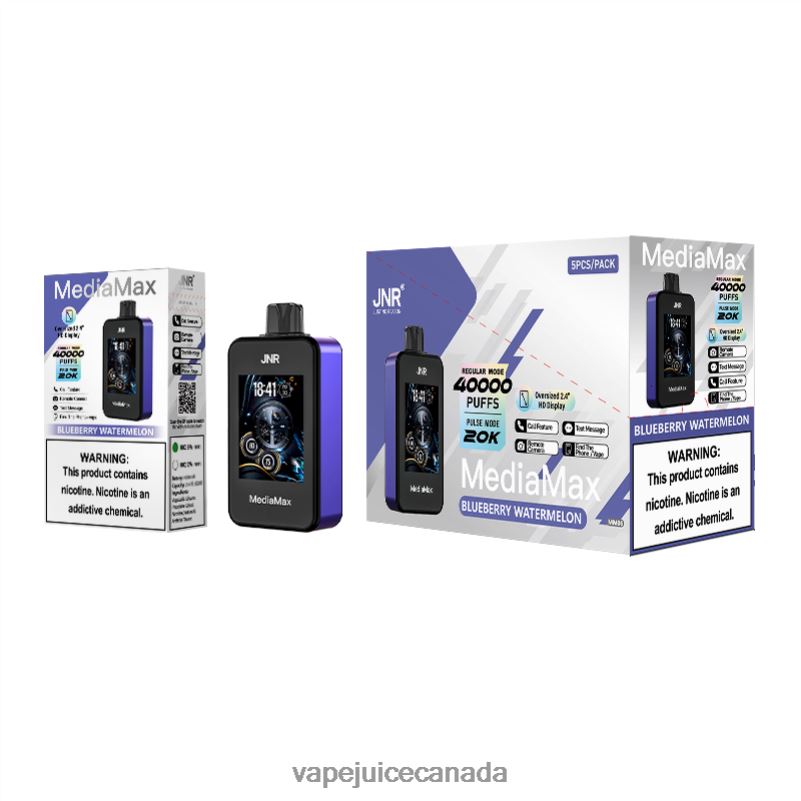 JNR MediaMax 40k Puff Blueberry Watermelon 86084D12 - Vape Online Shopping
