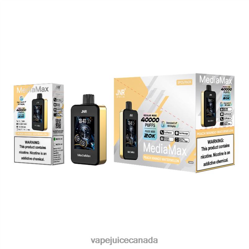 JNR MediaMax 40k Puff Peach Mango Watermelon 86084D15 - Vape Outlet
