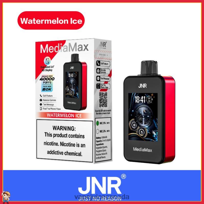 JNR MediaMax 40k Puff Watermelon Ice 86084D18 - Vape Official Store