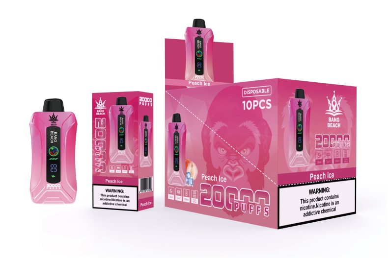 Pod Juice Canada - Bang Beach 20000 Puffs Smart Screen Vape Peach Ice DL889