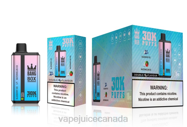 Pod Juice Canada - Bang Box 30000 Puffs Dual Flavors Blueberry Ice & Watermelon Ice DL8869