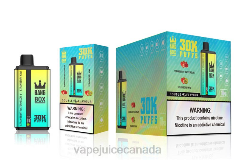 Pod Juice Canada - Bang Box 30000 Puffs Dual Flavors Strawberry Watermelon & Strawberry Kiwi DL8864