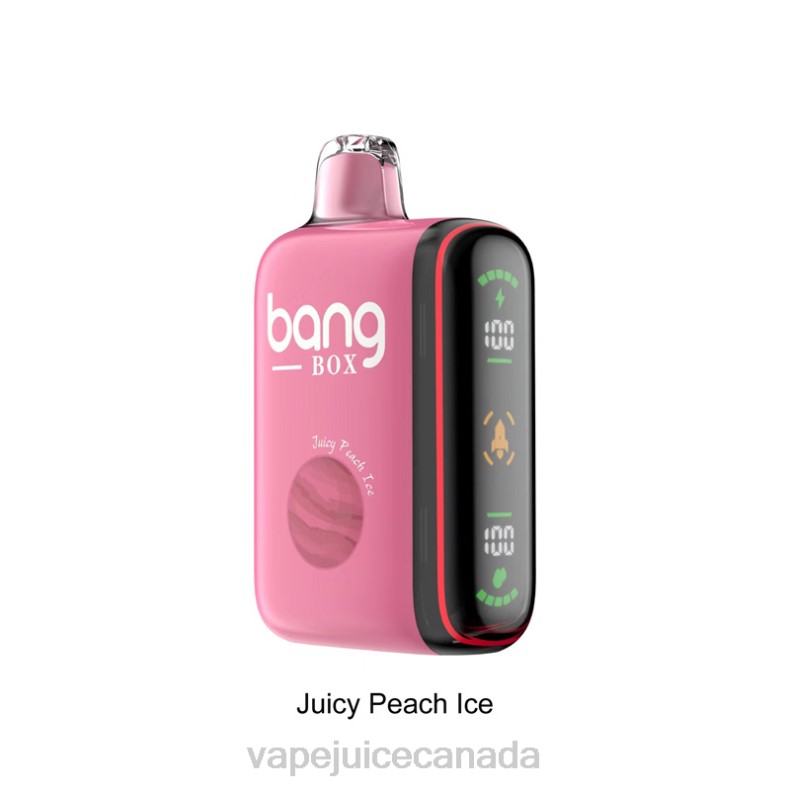 Pod Juice Canada - Bang Box 9000-18000 Puffs Intelligent Power Display Juicy Peach Ice DL8829