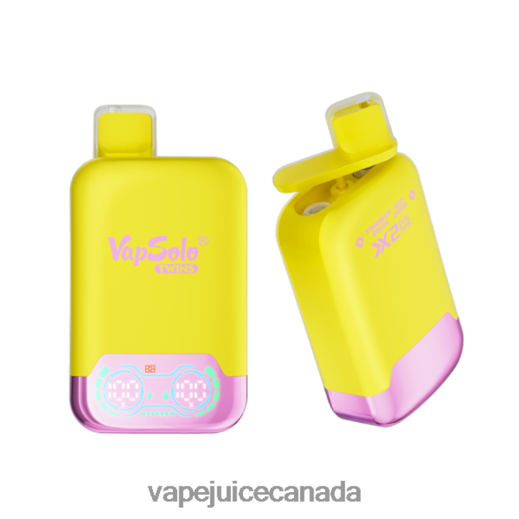 Pod Juice Canada - Vapsolo TWINS Disposable Vape Strawberry Banana & Fizzy Cherry L48080144