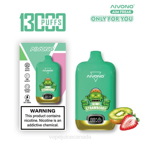Vape Canada - Aivono AIM FREAK 13000 Kiwi Strawberry J24Z246