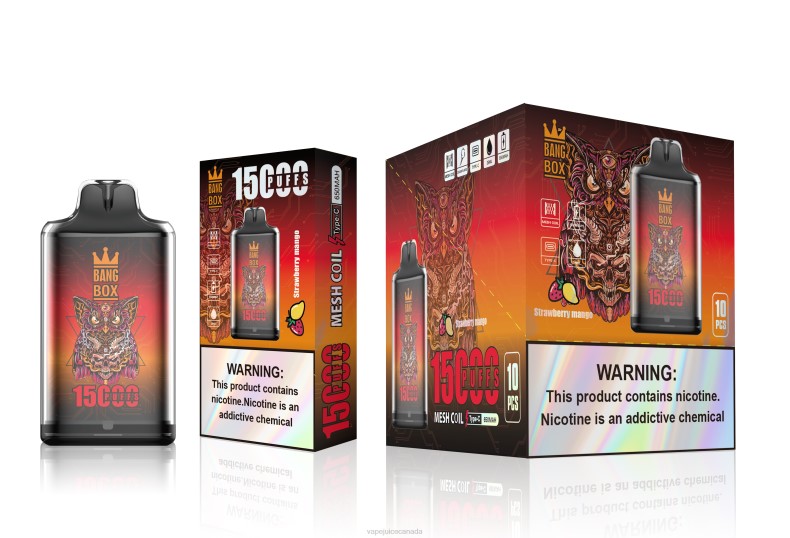 Vape Canada - Bang Box S1-15000 Puffs Strawberry Mango DL88101