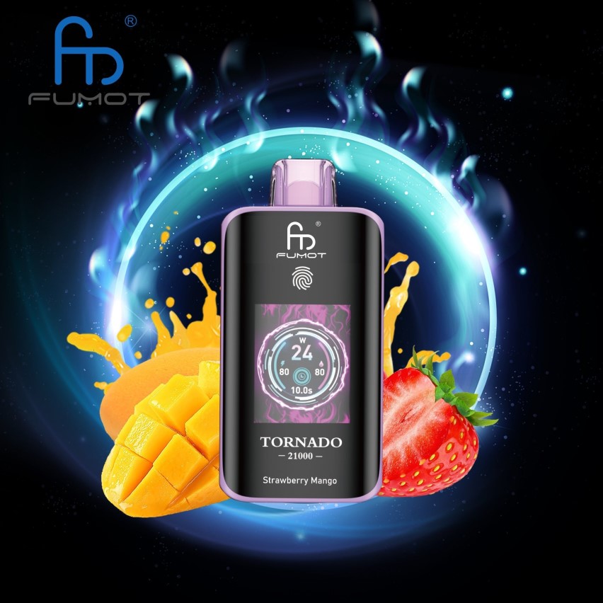 Vape Canada - Fumot Tornado 25000 Disposable Vape Strawberry Mango 84VV8611