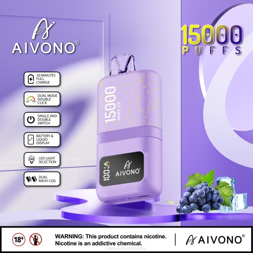Vape Disposable Canada - Aivono AIM magic 15000 Grape Ice J24Z60