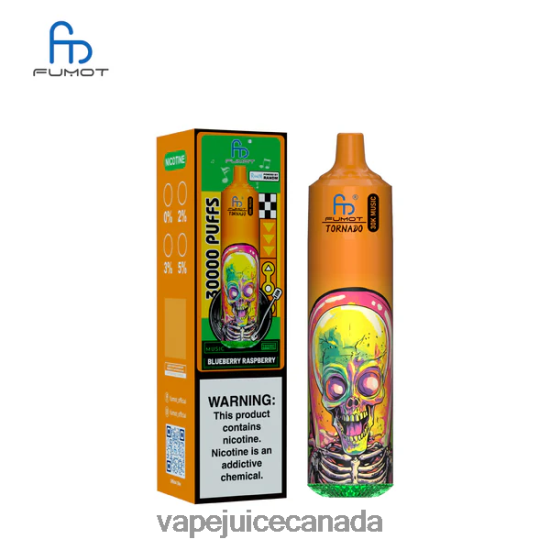 Vape Disposable Canada - Fumot Tornado 30K Music Blueberry Raspberry P80H8V5