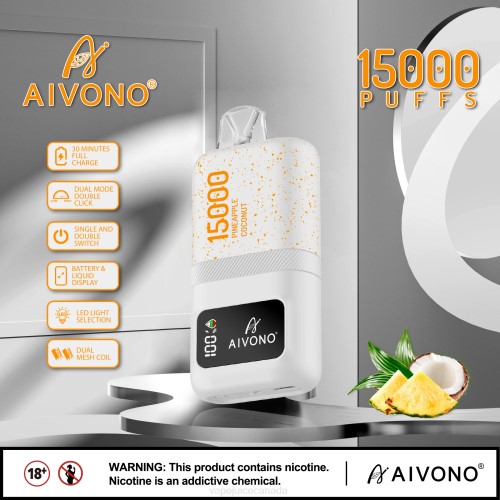 Vape Juice - Aivono AIM magic 15000 Pineapple Coconut J24Z72