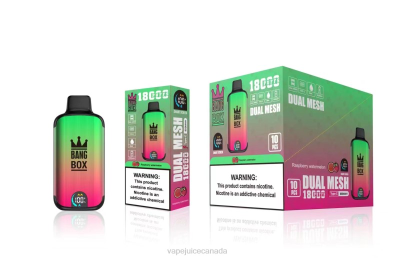 Vape Juice - Bang Box 18000 puffs Raspberry Watermelon DL8897