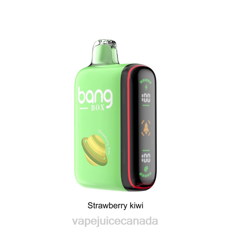 Vape Juice - Bang Box 9000-18000 Puffs Intelligent Power Display Strawberry Kiwi DL8827