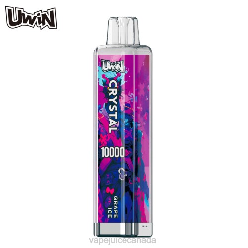 Vape Juice - UWIN CRYSTAL 10000 DISPOSABLE VAPE Grape Ice 6F4H2