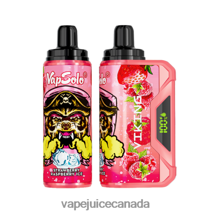 Vape Juice - Vapsolo VIKING Disposable Vape Strawberry Raspberry Ice L48080157