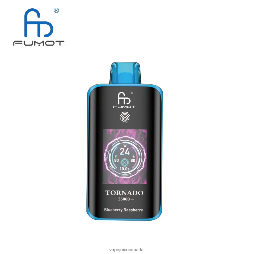 Vape Pen - Fumot Tornado 25000 Disposable Vape Blueberry Raspberry 84VV863