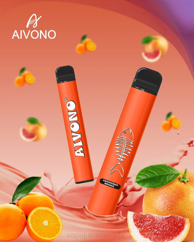 Vape Disposable Canada - Aivono AIM FISHBONE 600 Grapefruit Orange J24Z280