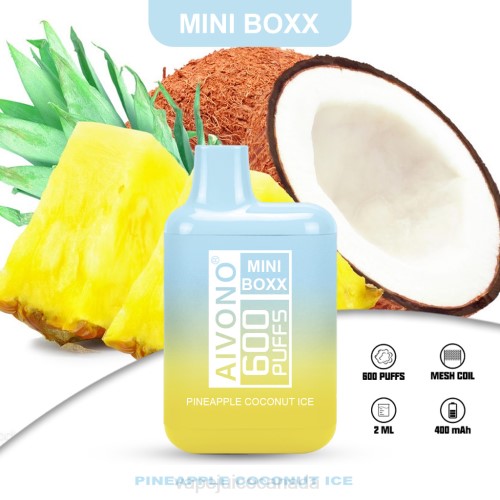 Vape Pen - Aivono AIM MINI BOXX 600 Pineapple Coconut Ice J24Z238