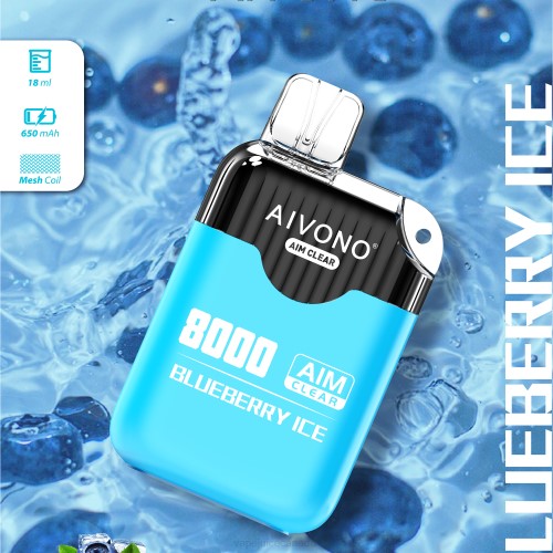 Vape Canada - Aivono AIM CLEAR 8000 Blueberry Ice J24Z206
