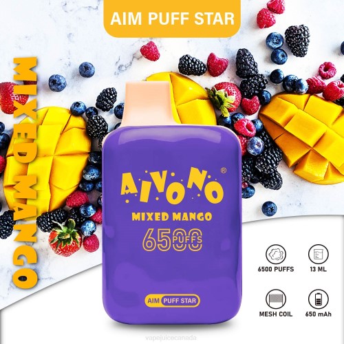 Vape Canada - Aivono AIM PUFF STAR 6500 Mixed Mango J24Z296