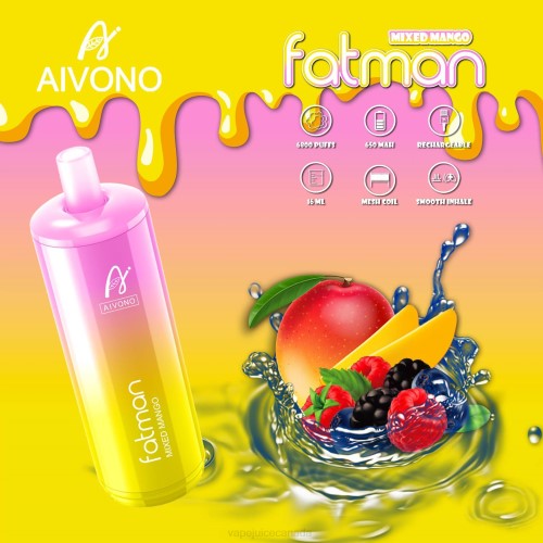 Vape Canada - Aivono FATMAN 6800 Mixed Mango J24Z26