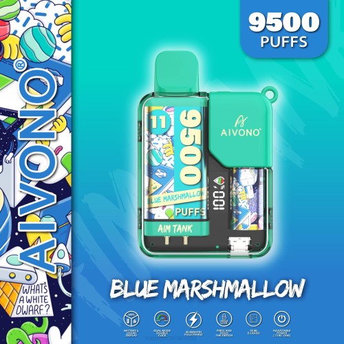 Vape Juice - Aivono AIM TANK 9500 Blue Marshallow J24Z42