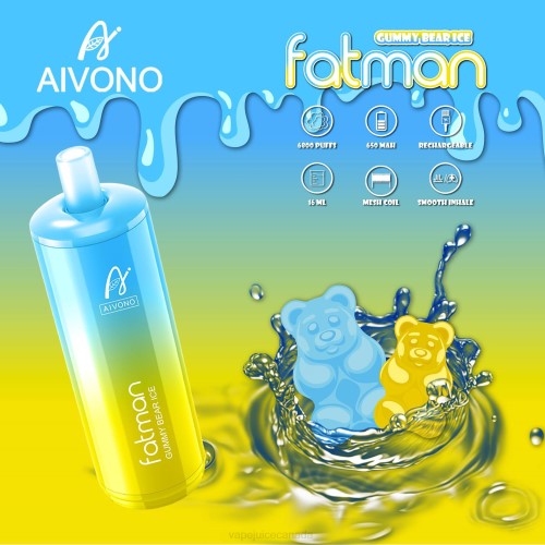 Vape Juice - Aivono FATMAN 6800 Gummy Bear Ice J24Z32