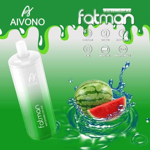 Vape Pen - Aivono FATMAN 6800 Watermelon Ice J24Z28