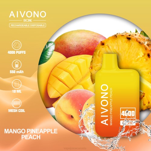 Pod Juice Canada - Aivono AIM BOXX 4000 Mango Pineapple Peach J24Z219