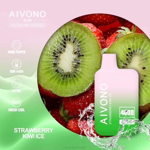 Pod Juice Canada - Aivono AIM BOXX 4000 Strawberry Kiwi Ice J24Z229