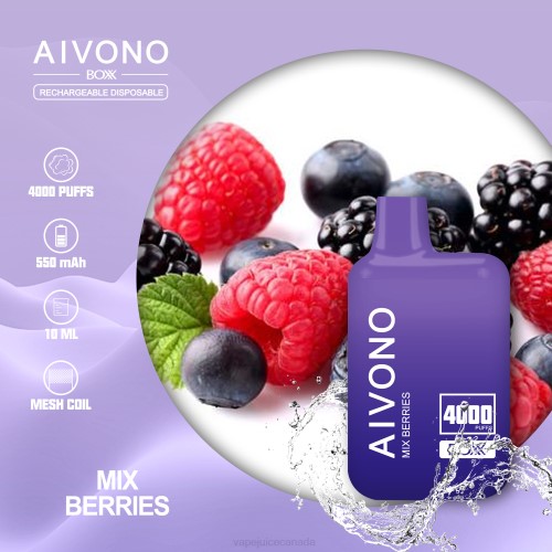Vape Disposable Canada - Aivono AIM BOXX 4000 Mix Berries J24Z215