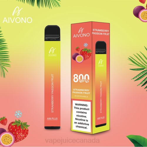 Vape Disposable Canada - Aivono AIM PLUS 800 Strawberry Passion Fruit J24Z195