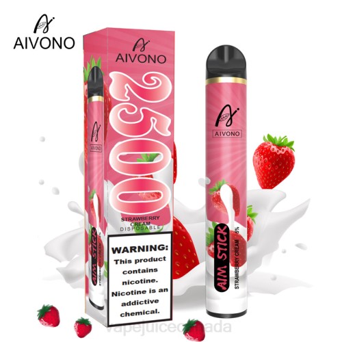 Vape Disposable Canada - Aivono AIM STICK 2500 Strawberry Cream J24Z155