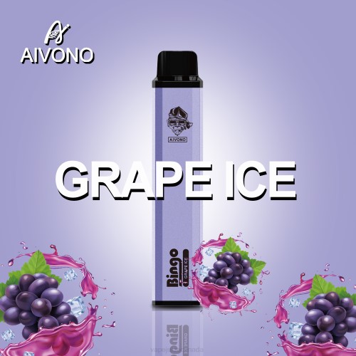 Vape Juice - Aivono AIM BINGO 4000 Grape Ice J24Z142