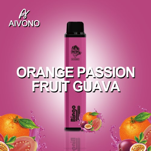 Vape Juice - Aivono AIM BINGO 4000 Orange Passionfruit Guava J24Z132