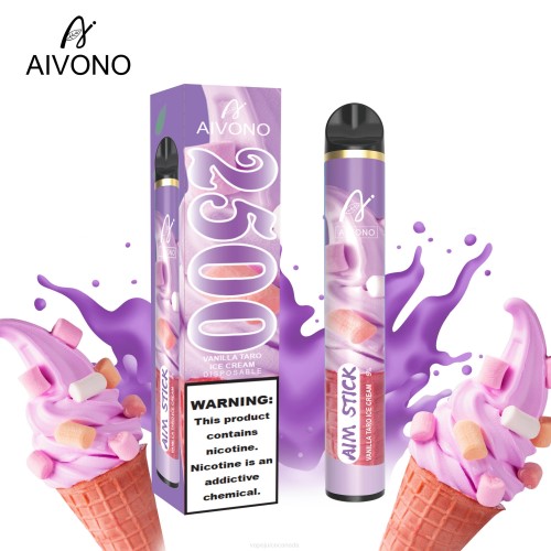 Vape Juice - Aivono AIM STICK 2500 Vanilla Taro Ice Cream J24Z147