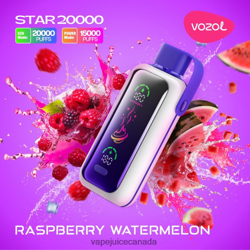 Pod Juice Canada - VOZOL STAR 20000 2DR00X19 RASPBERRY WATERMELON