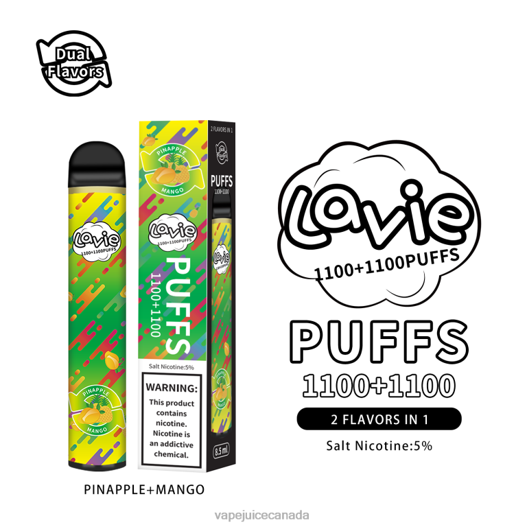 Vape Canada - LAVIE BAR Switch 2200 Puffs Pinapple/Mango 24248296