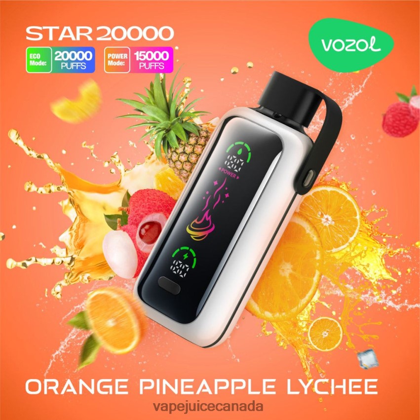 Vape Disposable Canada - VOZOL STAR 20000 2DR00X15 ORANGE PINEAPPLE LYCHEE